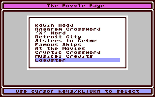 The Puzzle Page #107 — ss (WOR)