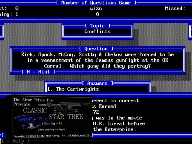 The Alcor Trivia Pro Classic Star Trek — mixrbv2 (WOR)