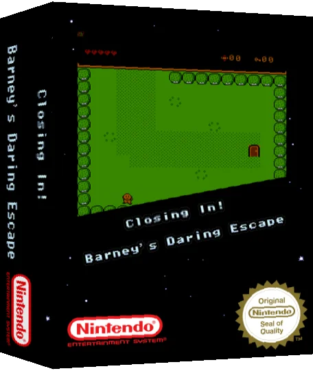 Closing In! Barney's Daring Escape — box-3D (SS)