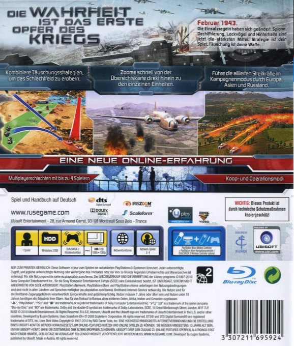 R.U.S.E. — box-2D-back (DE)