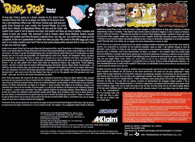 Porky Pig's Haunted Holiday — box-2D-back (EU)