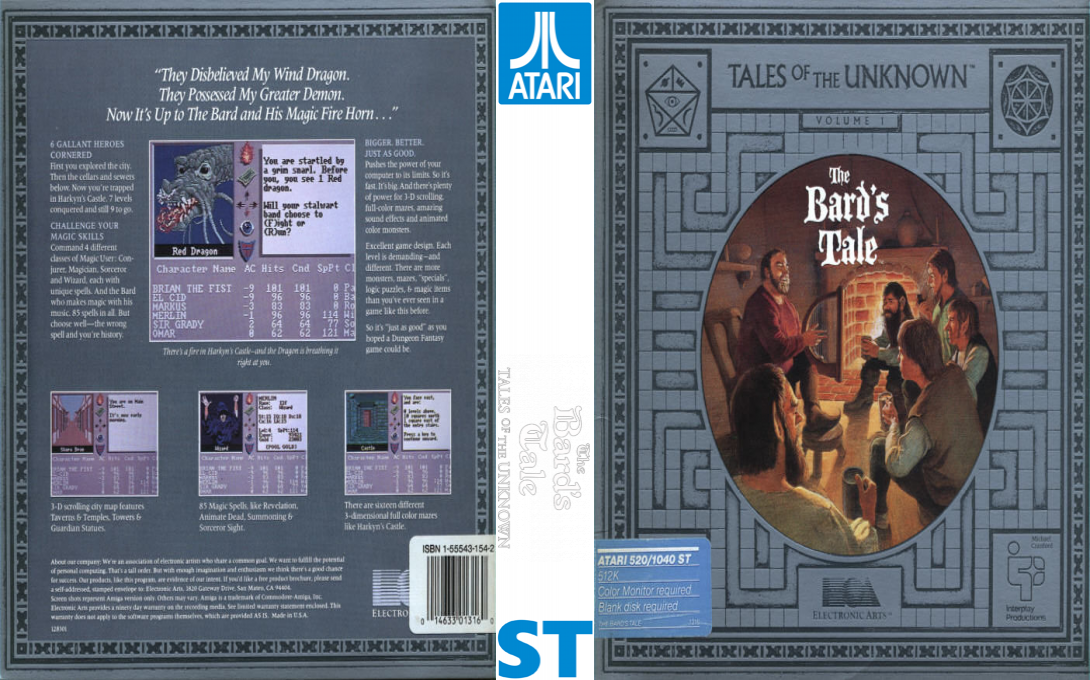Bard's Tale, The — box-texture (US)