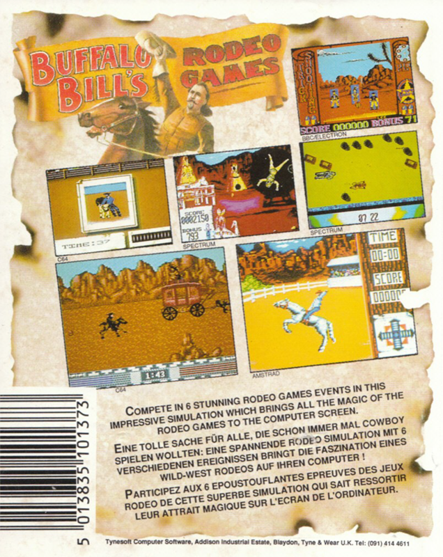 Buffalo Bill's Wild West Show — box-2D-back (EU)