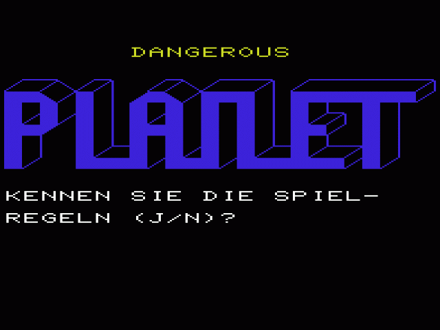 Dangerous Planet — sstitle (WOR)