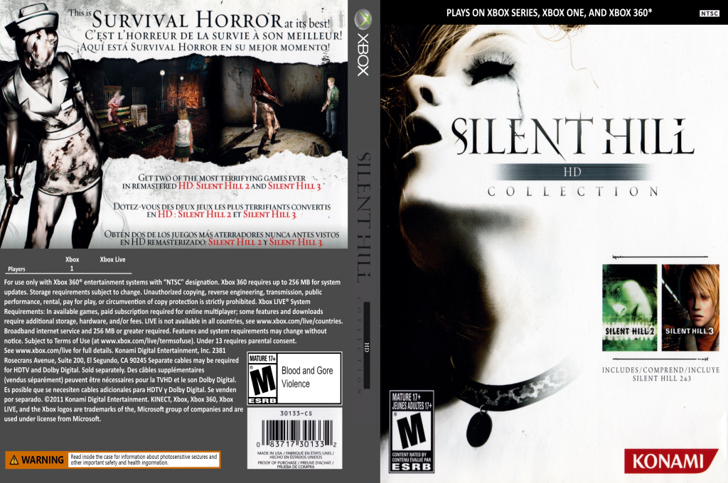 Silent Hill - HD Collection — box-texture (US)