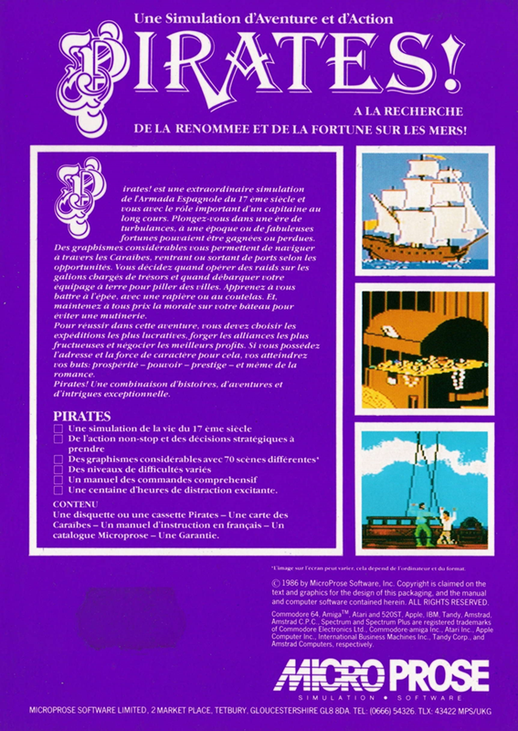 Pirates! — box-2D-back (FR)