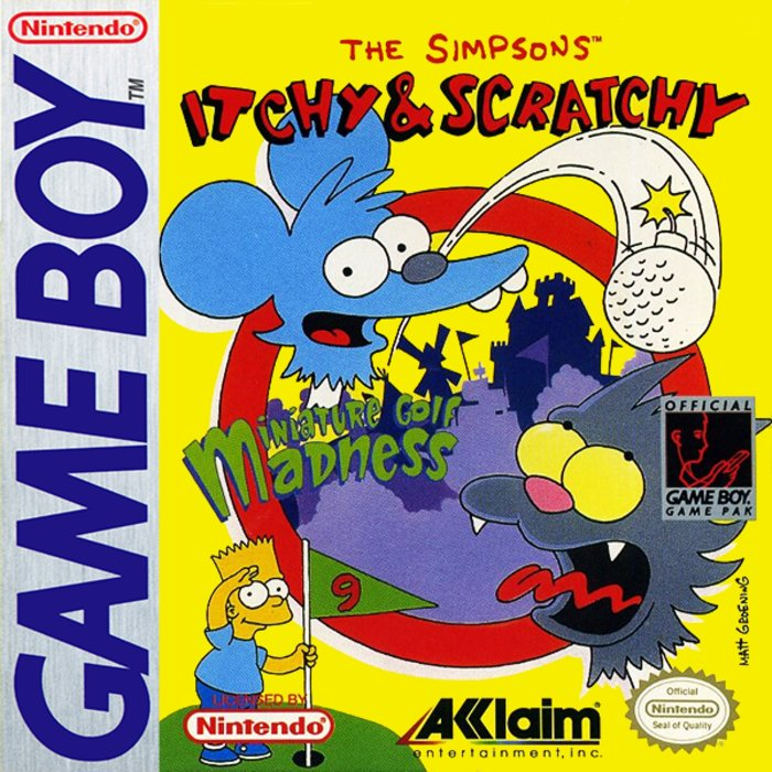 The Simpsons Itchy & Scratchy : Miniature Golf Mad box art