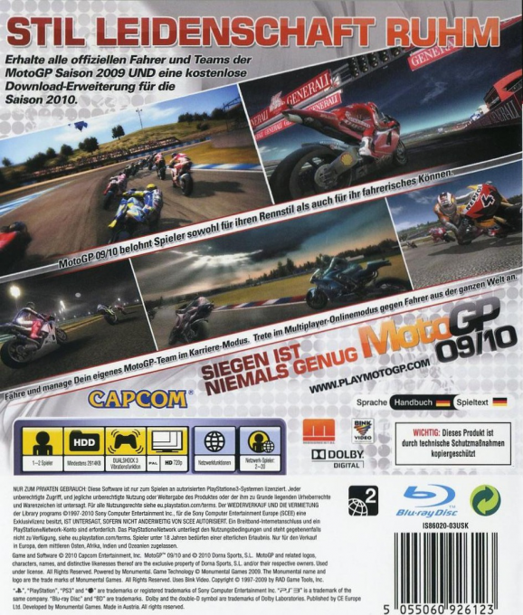 MotoGP 09-10 — box-2D-back (DE)