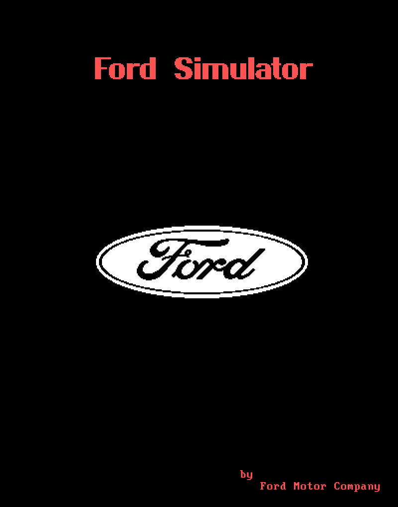 The Ford Simulator box art