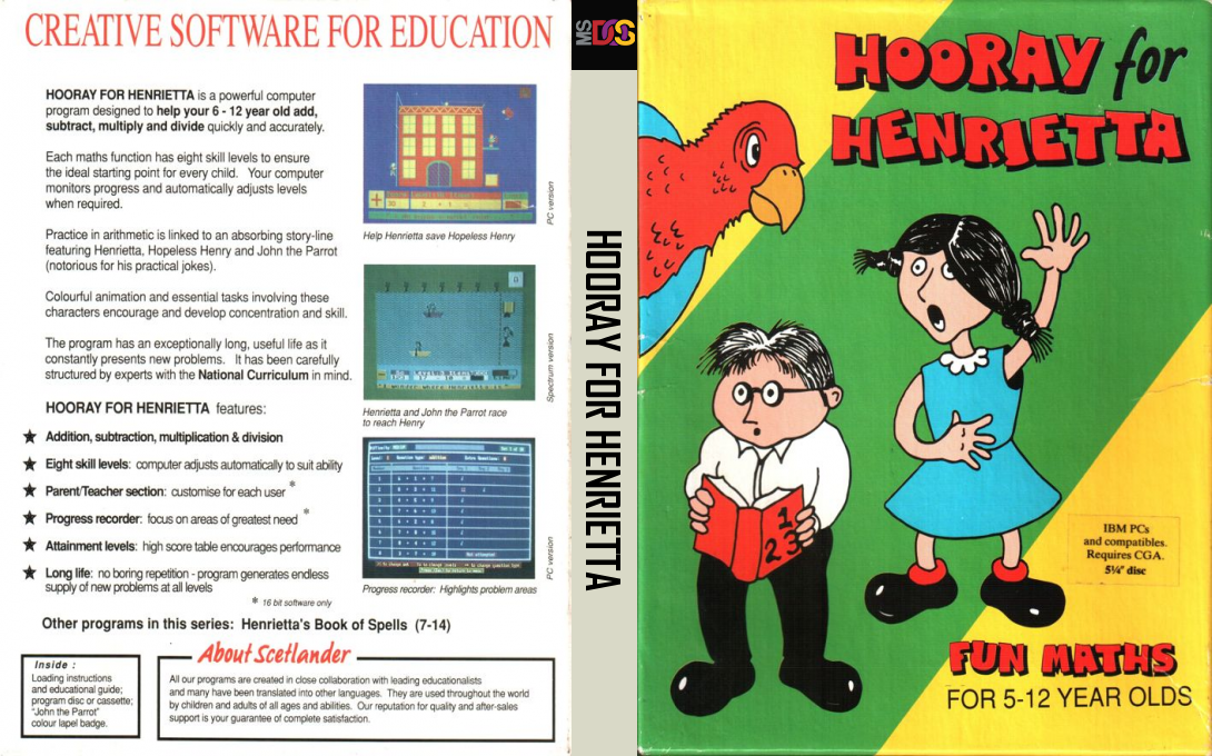 Hooray for Henrietta — box-texture (EU)