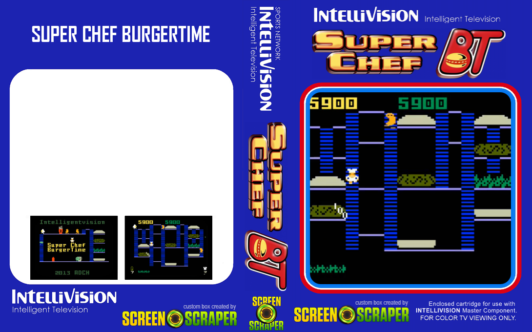 Super Chef BurgerTime — box-texture (SS)