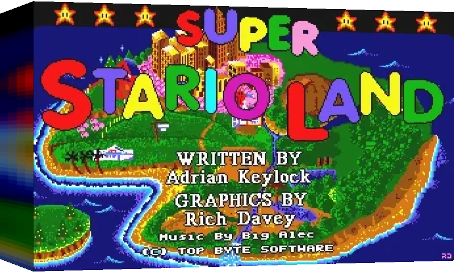 Super STario Land — box-3D (WOR)