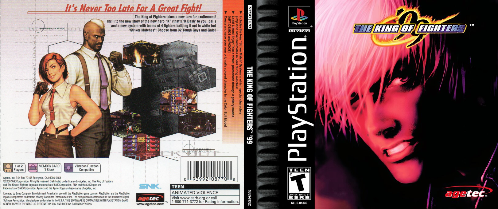 King Of Fighters '99, The — box-texture (US)