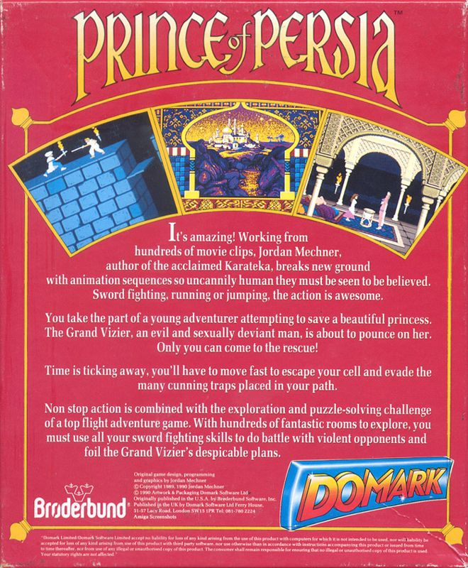 Prince Of Persia — box-2D-back (EU)
