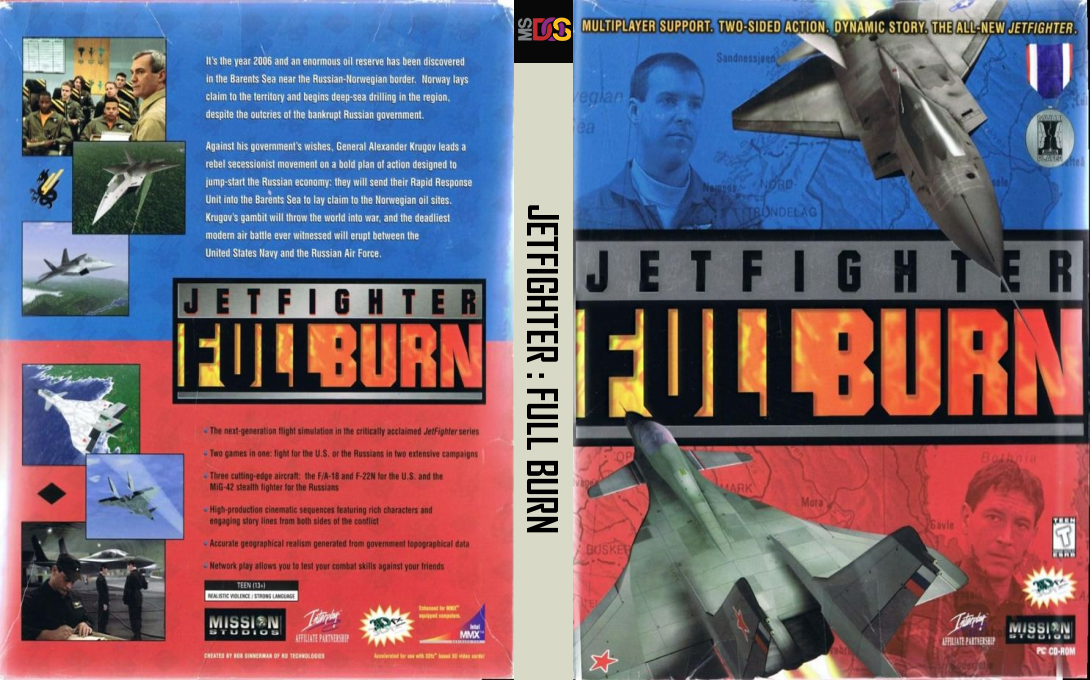 Jetfighter - Full Burn — box-texture (US)