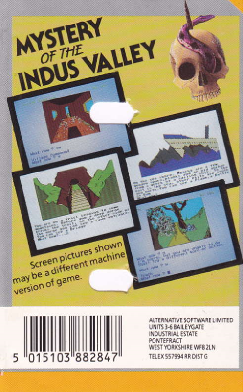 Mystery Of The Indus Valleys — box-2D-back (EU)