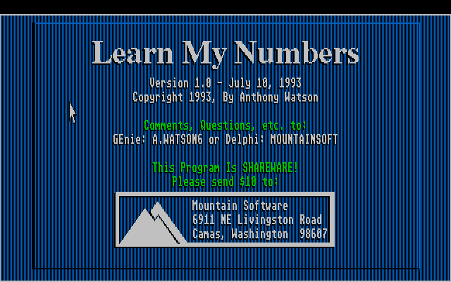 Learn My Numbers — sstitle (WOR)