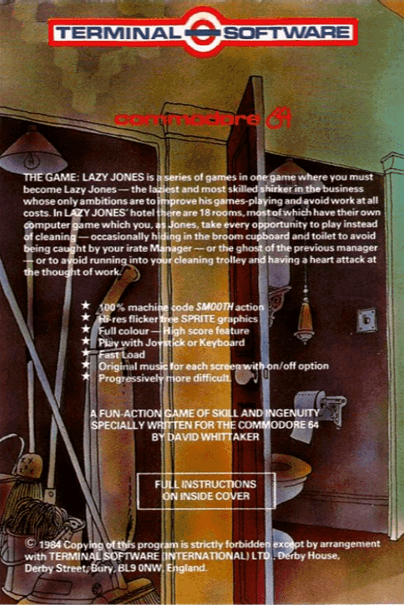 Lazy Jones — box-2D-back (EU)