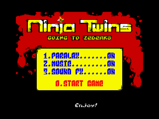 Ninja Twins - Going to Zedeaks — sstitle (US)