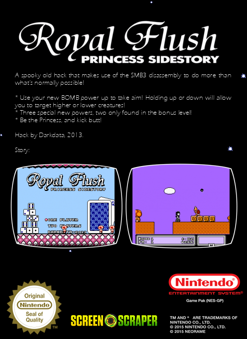 Super Mario Bros 3 - Princess Sidestory — box-2D-back (SS)