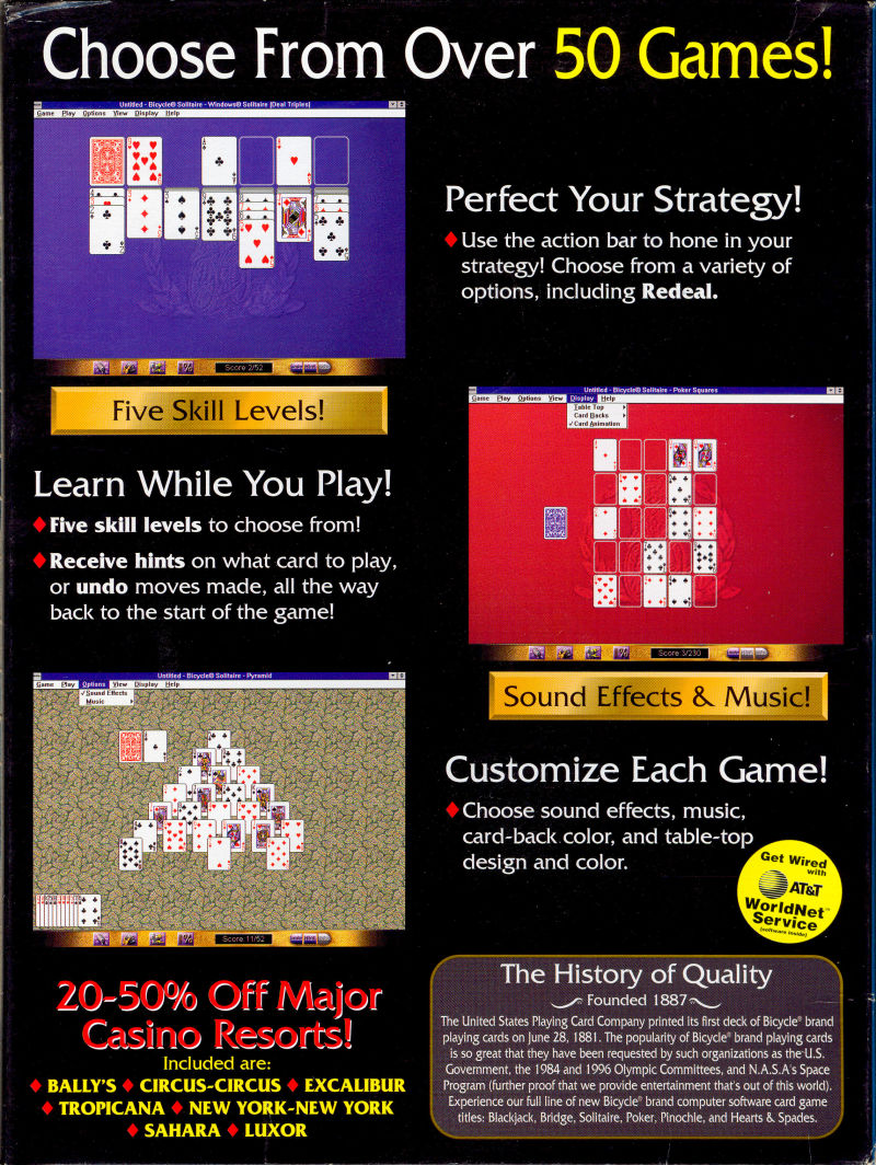 Bicycle Solitaire — box-2D-back (US)