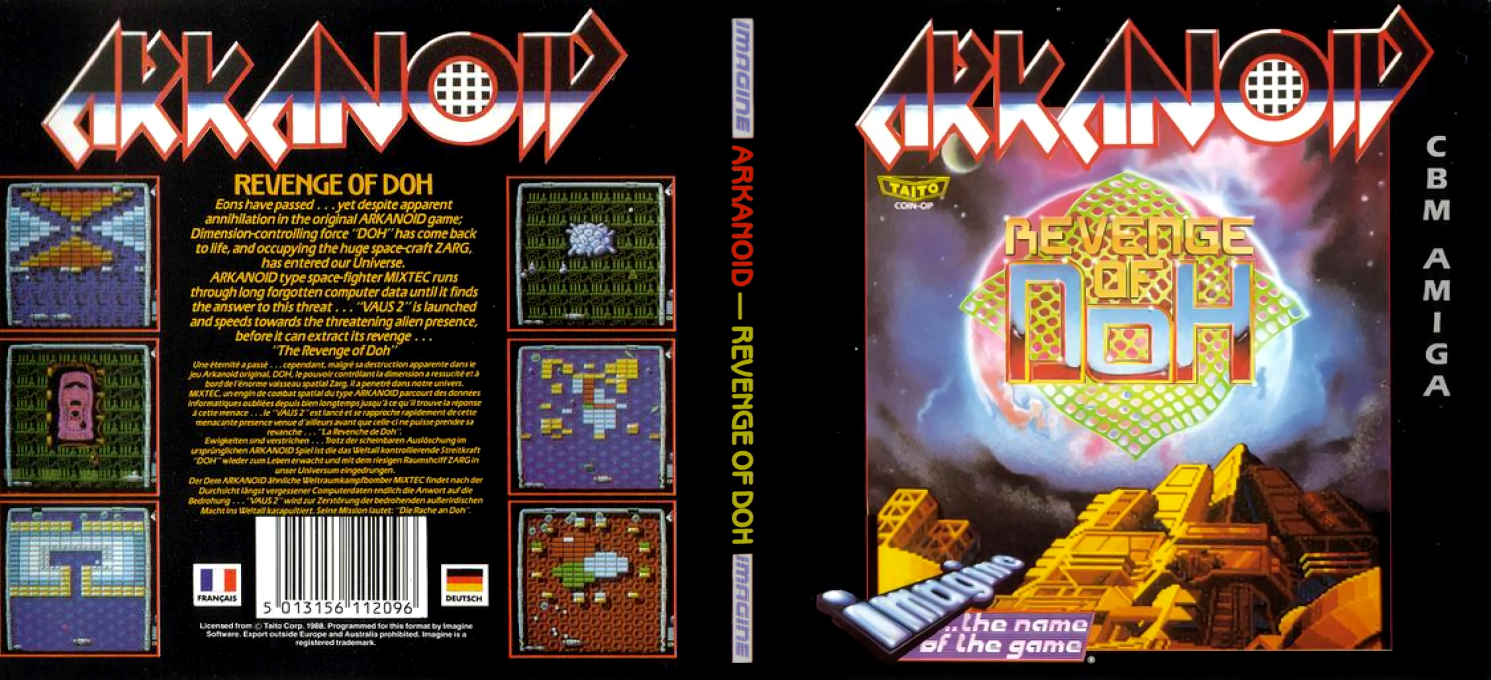 Arkanoid - Revenge of Doh — box-texture (CUS)