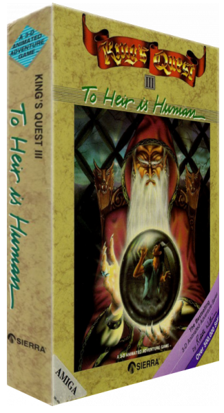 King's Quest III - To Heir is Human — box-3D (US)