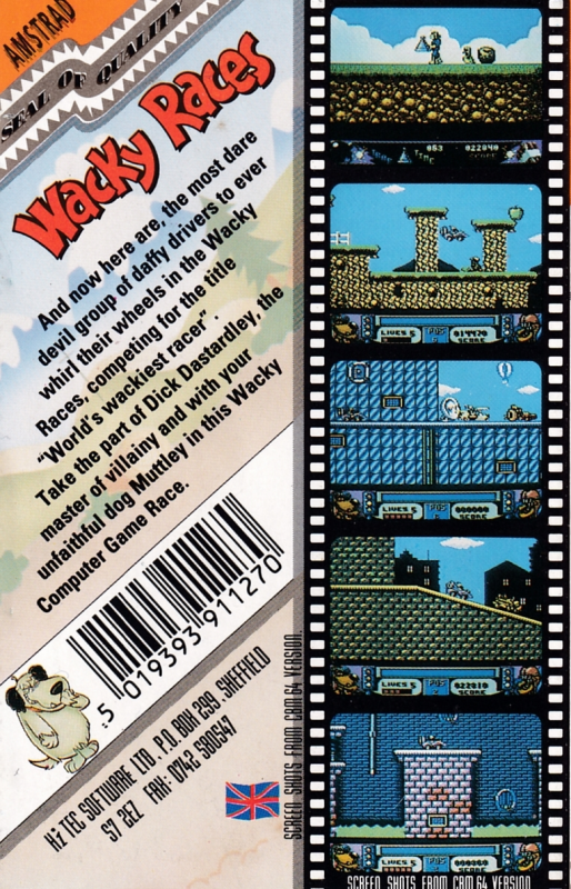 Wacky Races — box-2D-back (EU)
