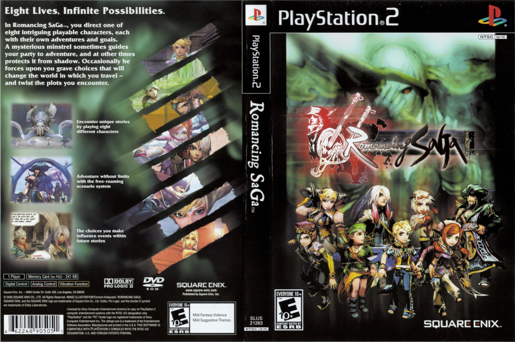 Romancing Saga — box-texture (US)