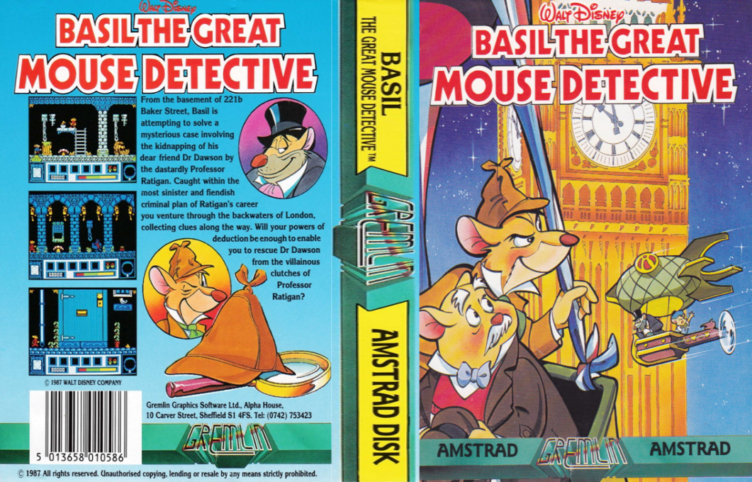 Basil the Great Mouse Detective — box-texture (EU)