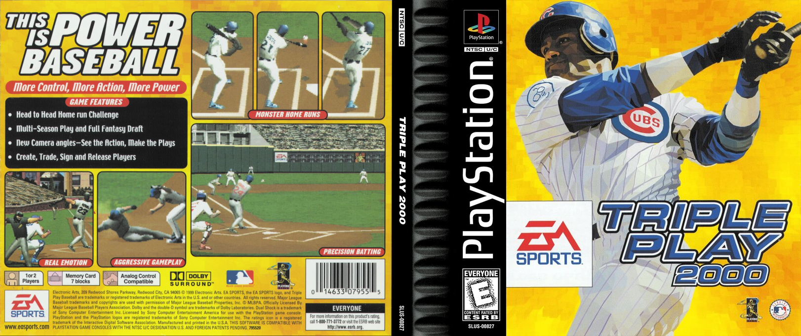 Triple Play 2000 — box-texture (US)