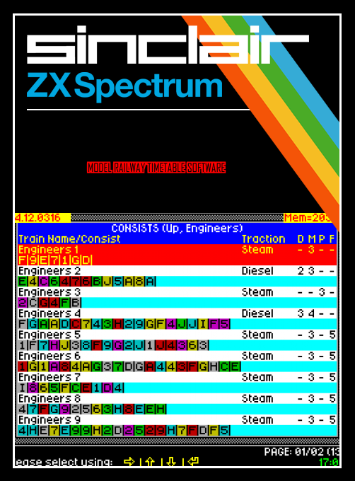 Model Railway Timetable Software box art