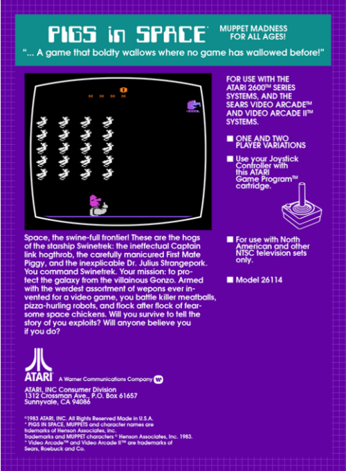 Pigs In Space Starring Miss Piggy — box-2D-back (US)