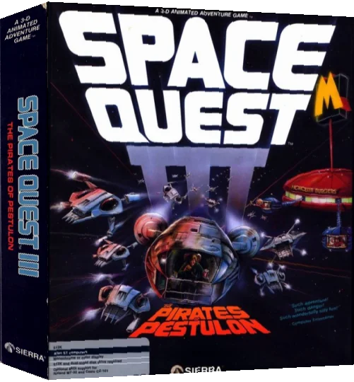 Space Quest 3 - The Pirates Of Pestulon — box-3D (US)