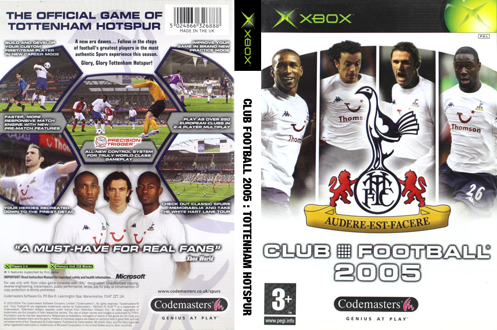 Club Football 2005 - Tottenham Hotspur — box-texture (EU)