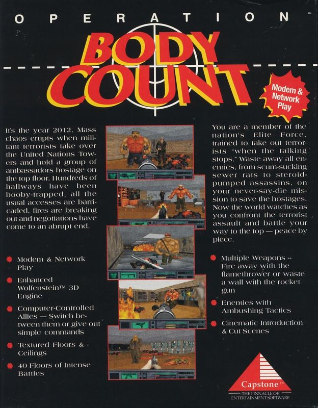 Operation Body Count — box-2D-back (US)
