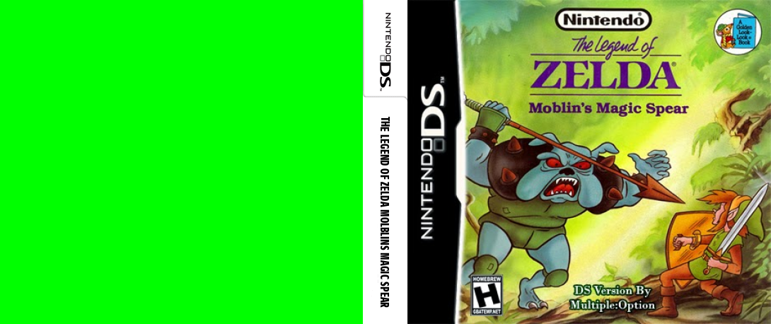 The Legend of Zelda : Molblin's Magic Spear — box-texture (WOR)