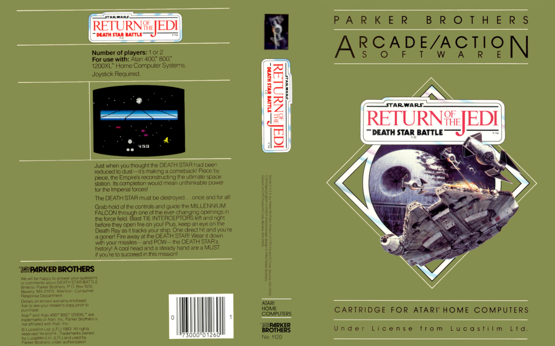 Star Wars - Return Of The Jedi - Death Star Battle — box-texture (WOR)