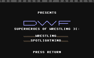 Dwf Superheroes Of Wrestling 2 - Wrestling Spotlighting — sstitle (WOR)