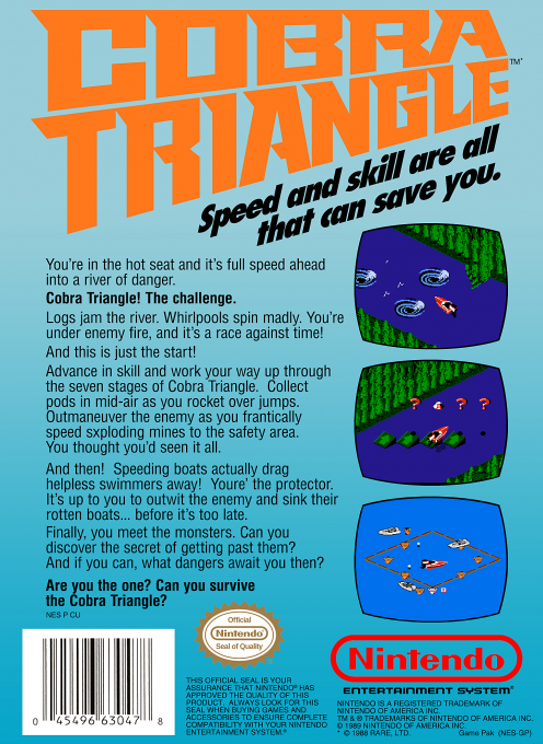 Cobra Triangle — box-2D-back (US)
