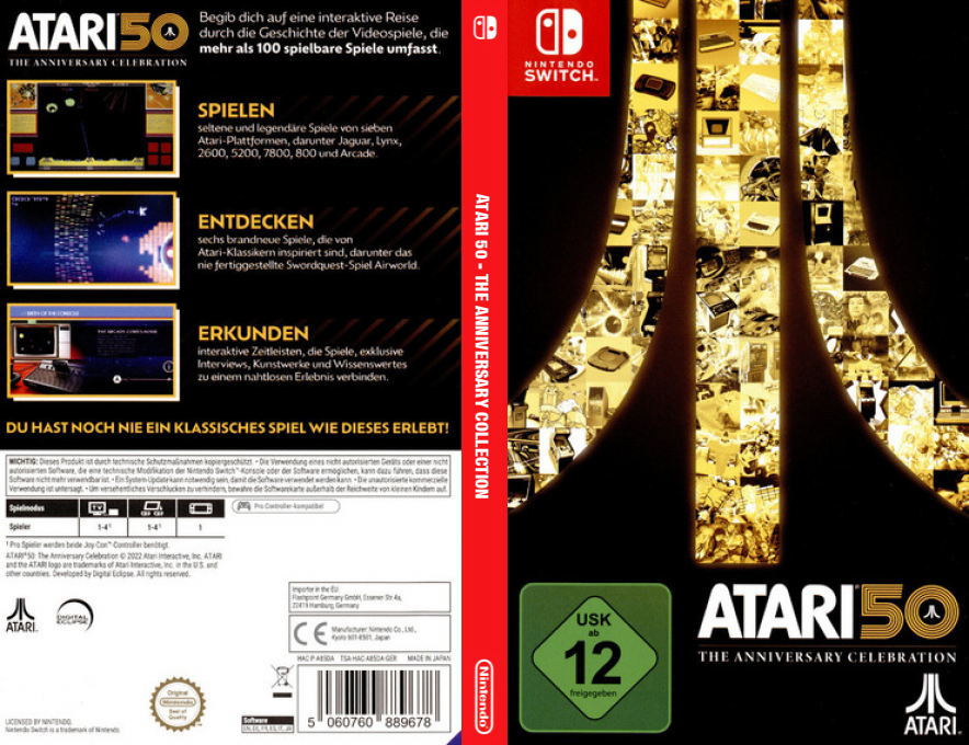 Atari 50 - The Anniversary Collection — box-texture (DE)