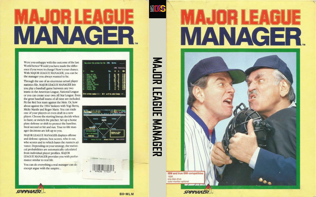 Major League Manager — box-texture (US)