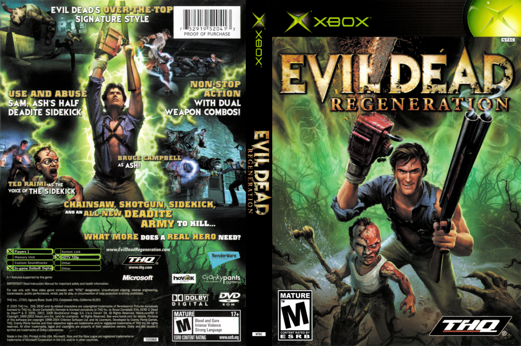 Evil Dead - Regeneration — box-texture (US)