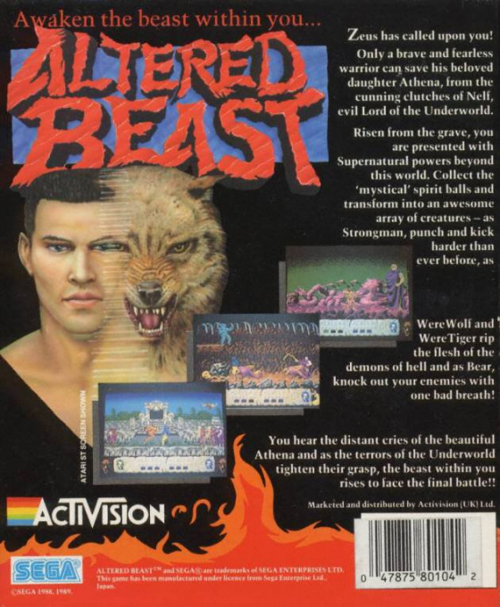 Altered Beast — box-2D-back (EU)