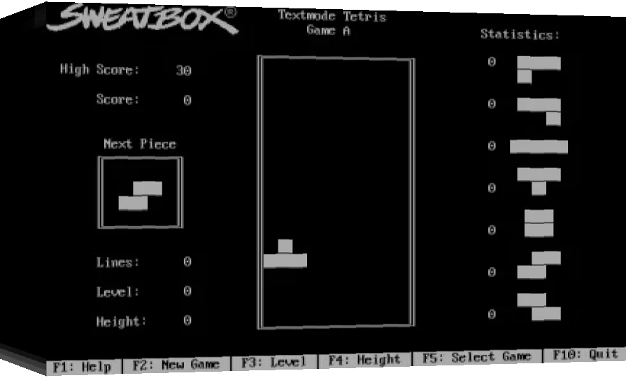 Textmode Tetris — box-3D (WOR)