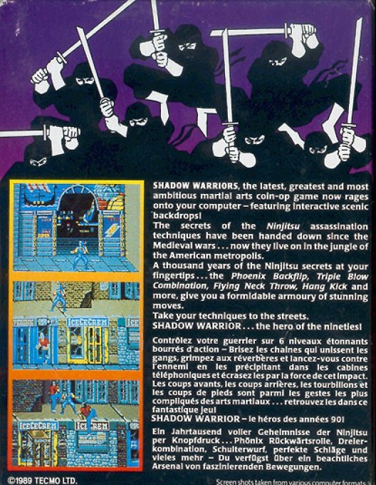 Shadow Warriors — box-2D-back (EU)