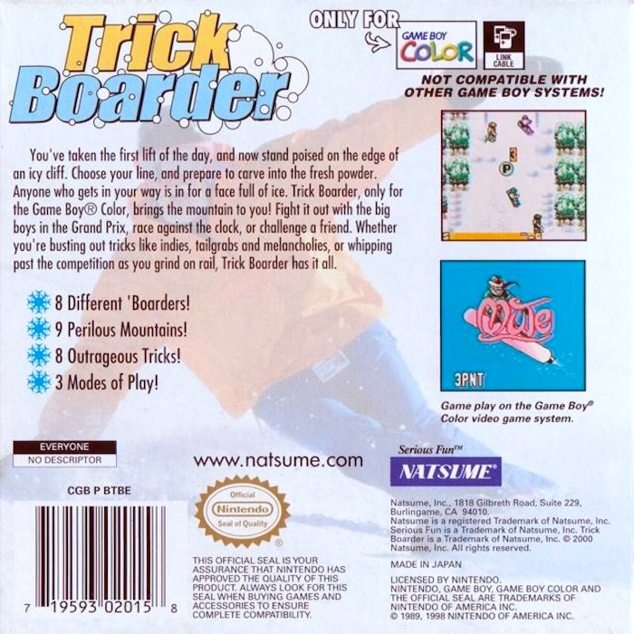 Trickboarder GP — box-2D-back (US)