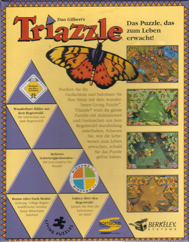 Living Puzzles: Triazzle — box-2D-back (DE)