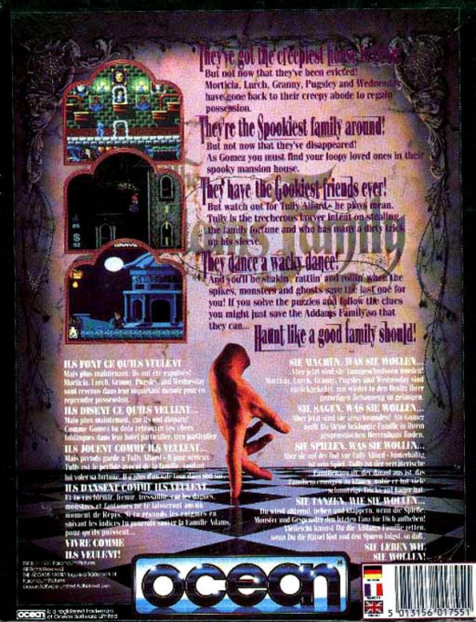 Addams Family, The — box-2D-back (EU)