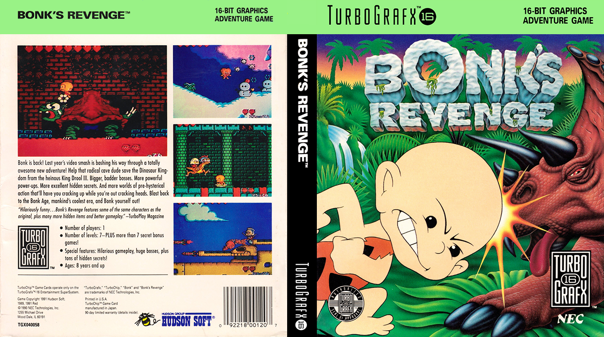 PC Genjin 2 - Pithecanthropus Computerurus — box-texture (US)